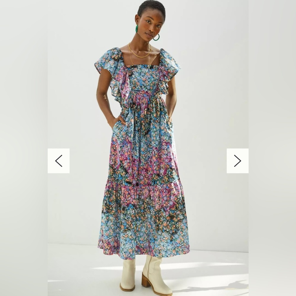 Anthropologie Clementina Maxi Dress
